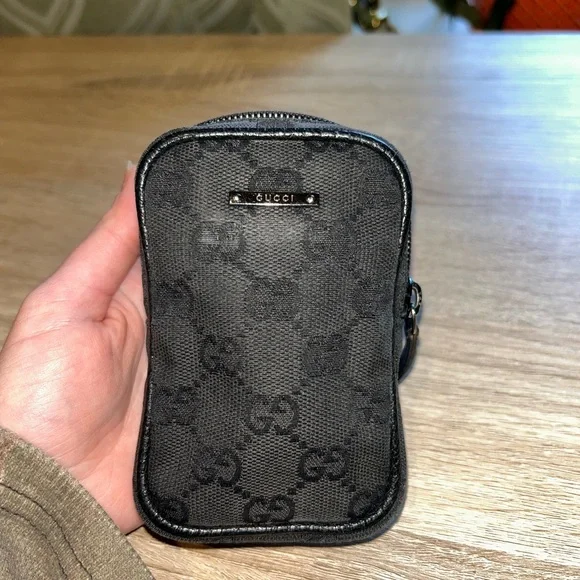 Gucci Black Monogram vintage cigar/cigarette case - Picture 1 of 5